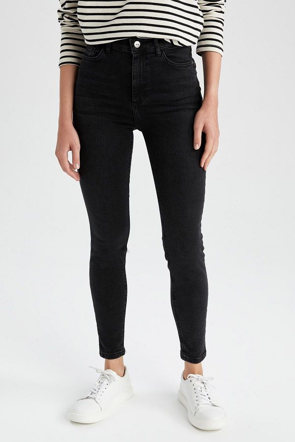 DeFacto-Super Skinny Fit Jeanshose mit hoher Taille 1
