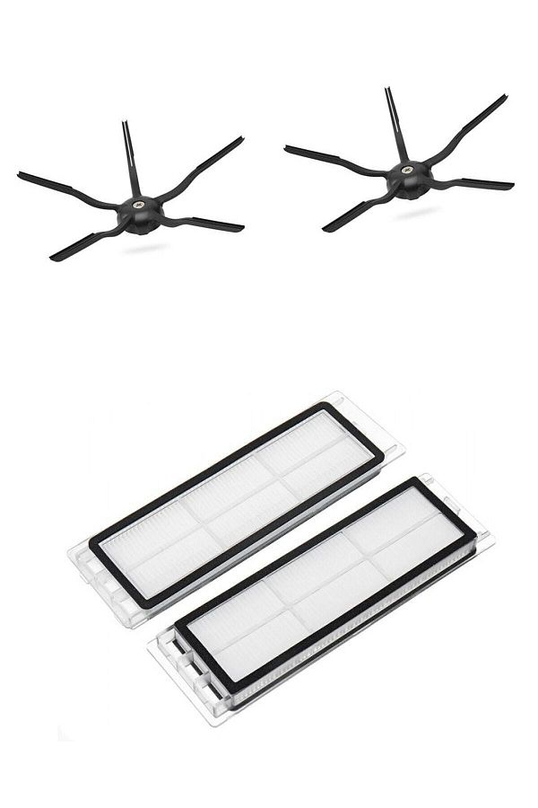 Roborock-S5 S5 Max S6 S6 Pure - مجموعة فرشاة جانبية لمرشح Hepa 5 ذراع متوافقة مع الجيل الجديد 1