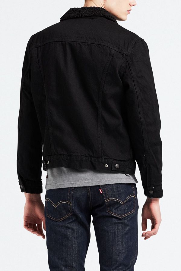 Levi s Type 3 Sherpa Trucker Berk Black Men s Trucker Trendyol