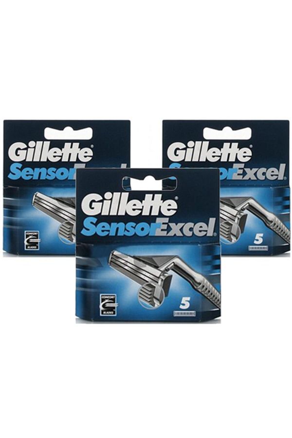 Gillette-ماكينة حلاقة بديلة من سينسور إكسل 5 قطع × 3 قطع 1