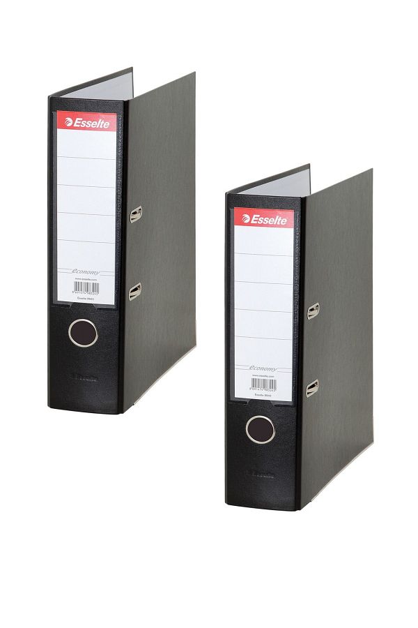 Esselte-Economy 2-Piece Black Wide Folder 9940 1