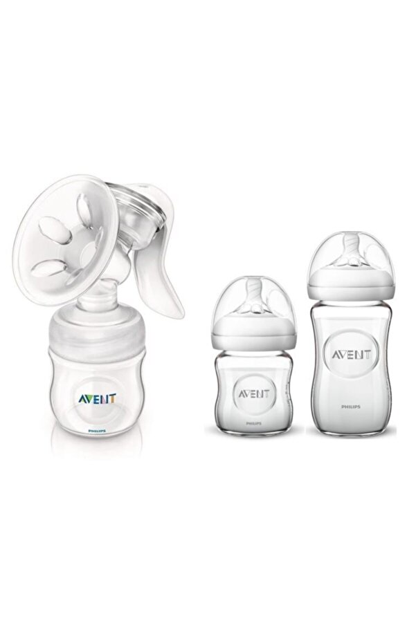 Philips Avent Manuel Göğüs Pompası Ve Cam Biberon Seti