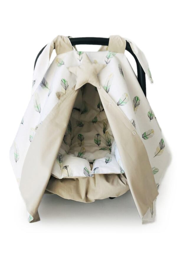 Atölye Eda Exclusive Puset Örtüsü Minderi Çarşafı 3 Parça