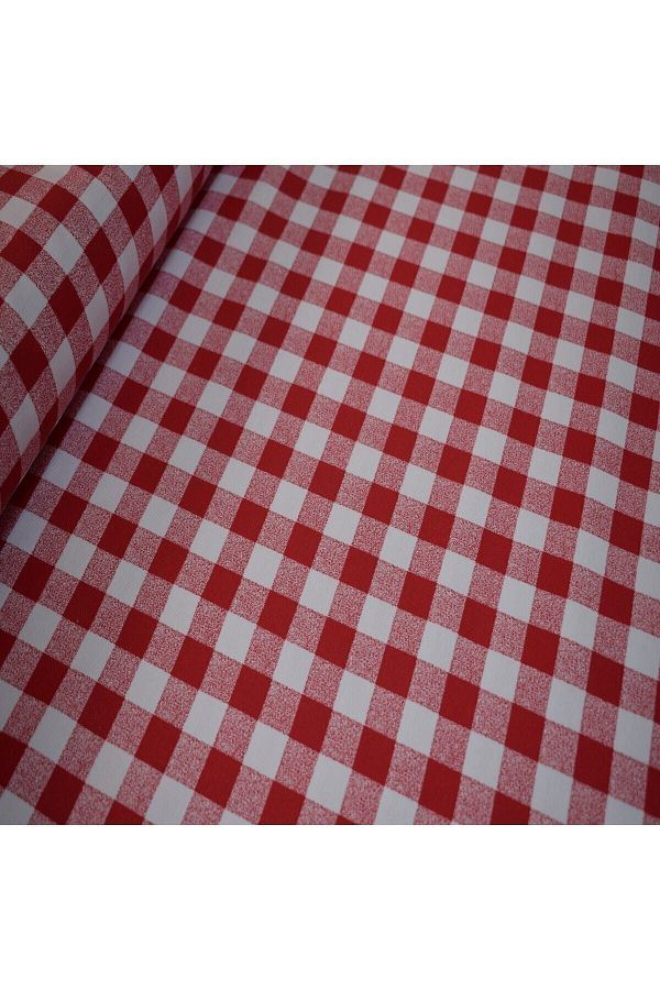 daisy star-180 Cm Width Checkered Pattern Duck Linen Fabric 1