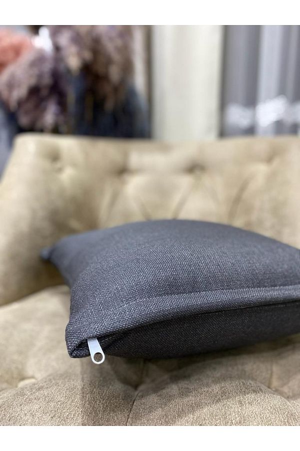 Kumru Ceyiz Bright Series Premium Milpa Linen Modern Sofa Cushion Cover with Zipper Trendyol