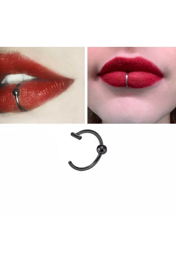 Lip piercing black hot sale