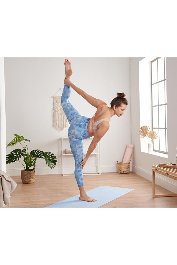 Tchibo Short Leg Sports Leggings Blue Trendyol