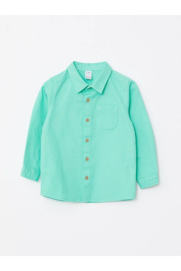 LC Waikiki Long Sleeve Basic Shirt for Baby Boy Trendyol