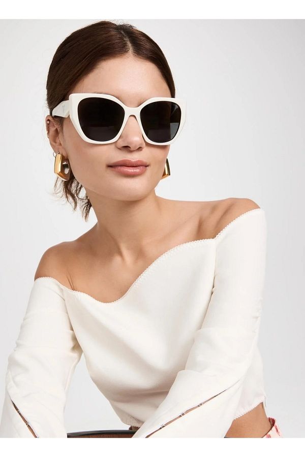 Prada cat eye sunglasses white new arrivals