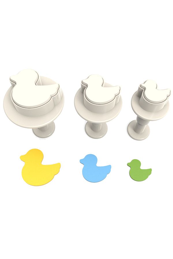 Butedo-Duck Press (injector) Snatch Cookie Mold - 3 pcs 1