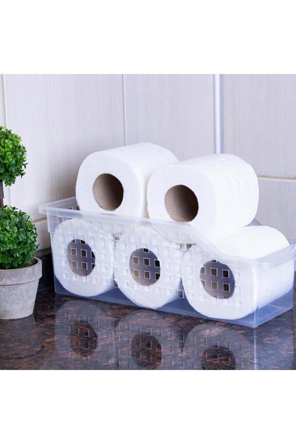 Dükkanönü-3 Pieces Transparent Decobella Refrigerator - Vegetable Fruit Basket, Kitchen Bathroom Countertop Organizer 1