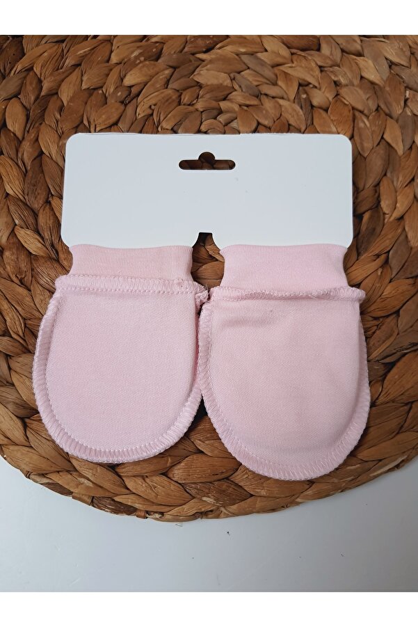 PİLEKİ BABY Yenidoğan Bebek Eldiveni 0 6 Ay %100 Penye Kumaş 1 Çift Eldiven