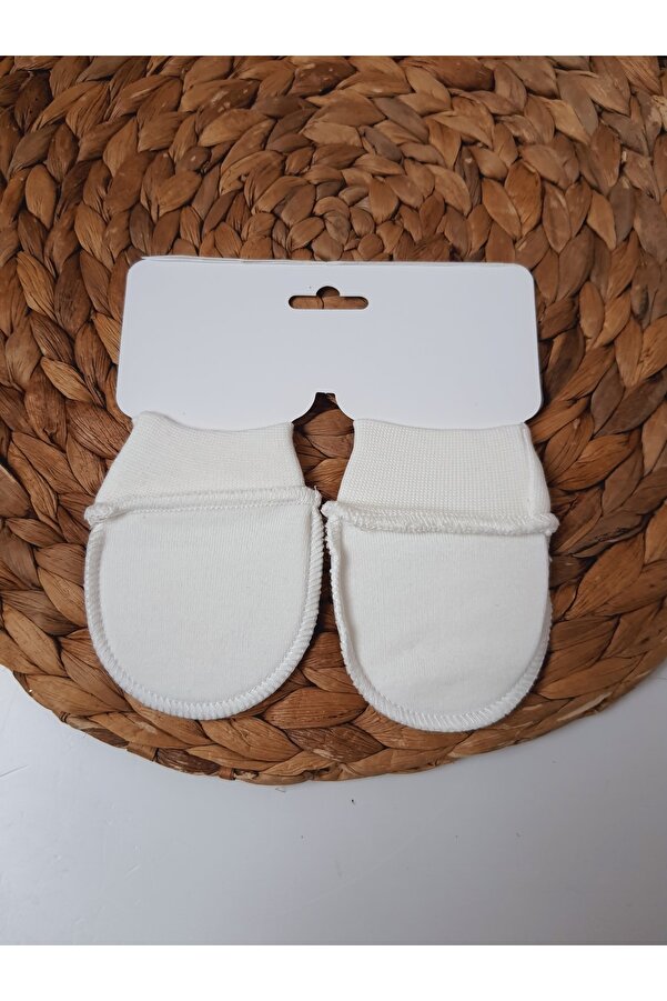 PİLEKİ BABY Yenidoğan Bebek Eldiveni 0 6 Ay %100 Penye Kumaş 1 Çift Eldiven