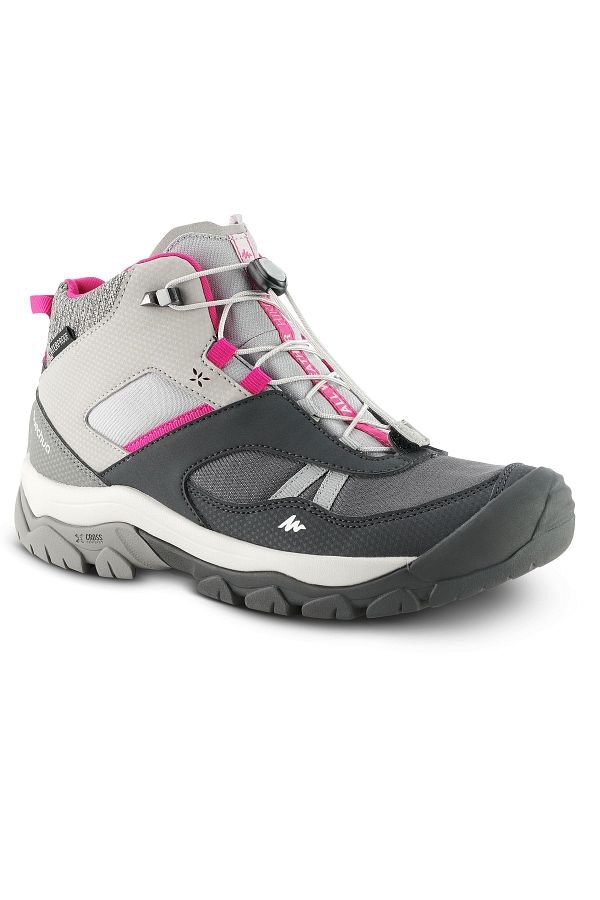 Decathlon Quechua Kids Waterproof Nature Boots Gray 35 38 Crossrock Trendyol