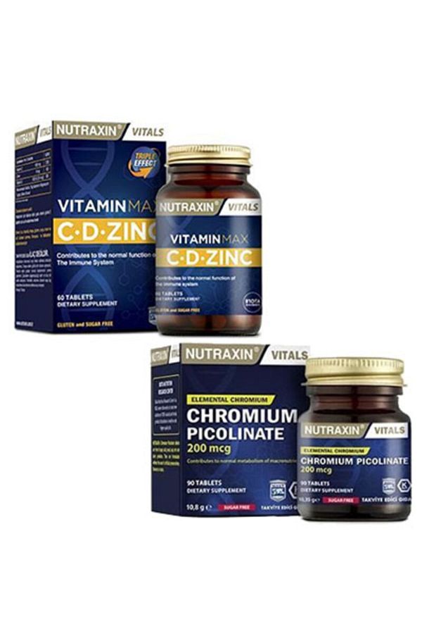 Nutraxin-Chromium Picolinate & Vitamin Max C D Zinc 1