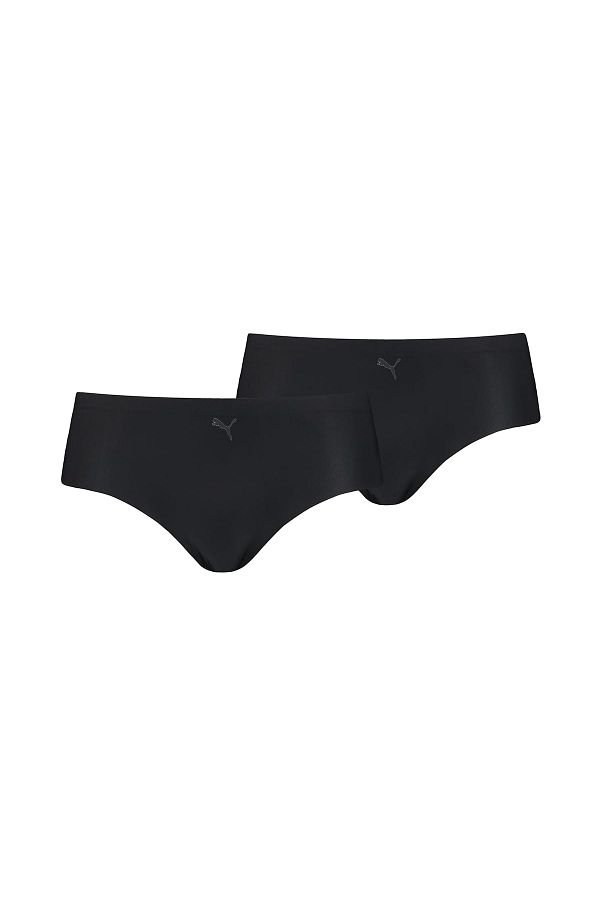 Puma-Damen Hipster, 2er Pack - Unterhose, nahtlos, Mikrofaser, einfarbig 1