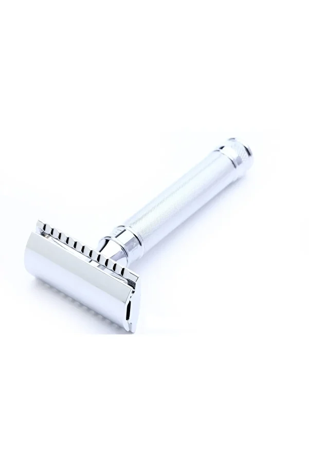 Edwin Jagger-De89 Ba11bl Powdered Handle Razor Beard Shaver Chrome Plated Traditional Shaving 1