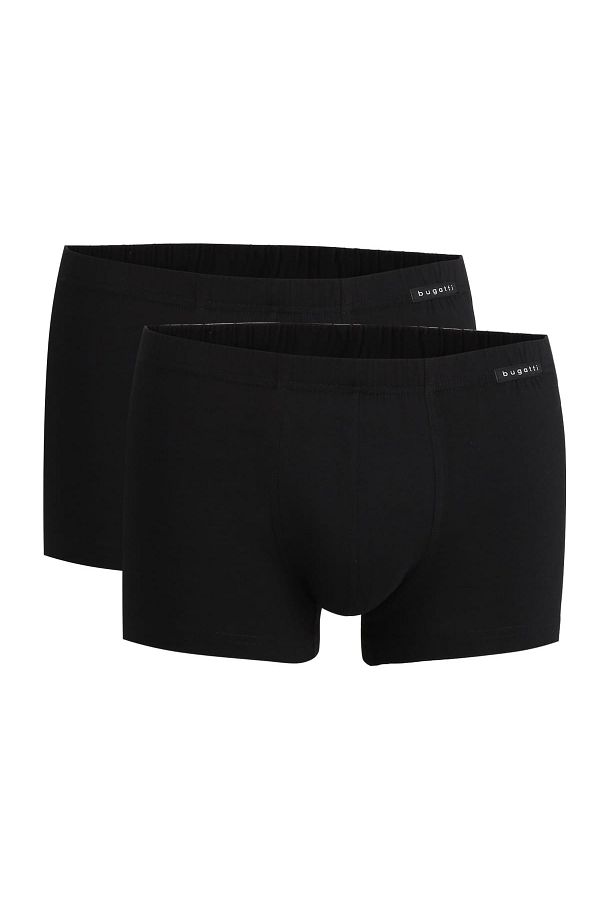 BUGATTI-Herren Shorts, 2er Pack - FLEXCITY, Boxershorts, Hose, Stretch-Baumwolle 1