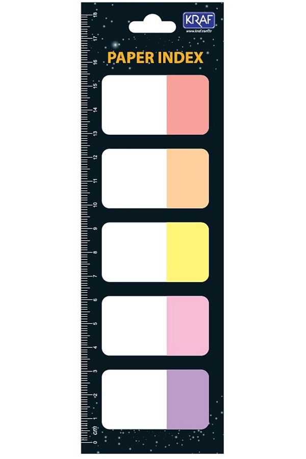 KRAF-Flag Film Index (paper) 10 Colors X 20 Sheets 25x42mm 1