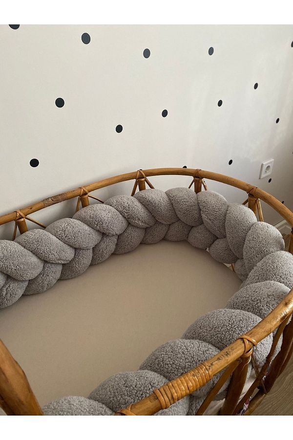 düğüm yastık-500 Cm - 3 Knitted - Gray Puffy Fabric 1