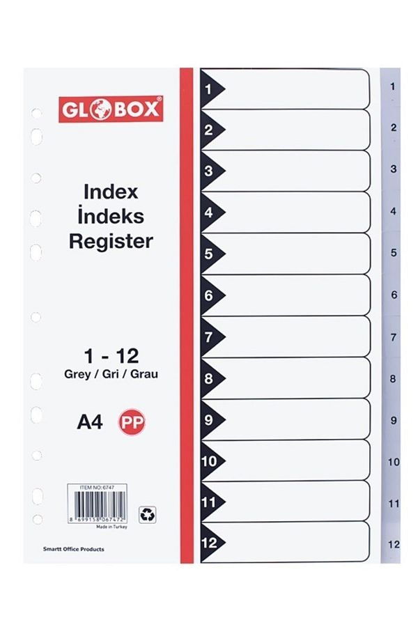 Globox-Pp Separator (spacer) Number 1-12 1