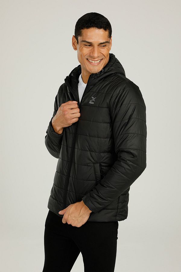 Kinetix-M-luras Coat 2pr Черно мъжко късо палто 1