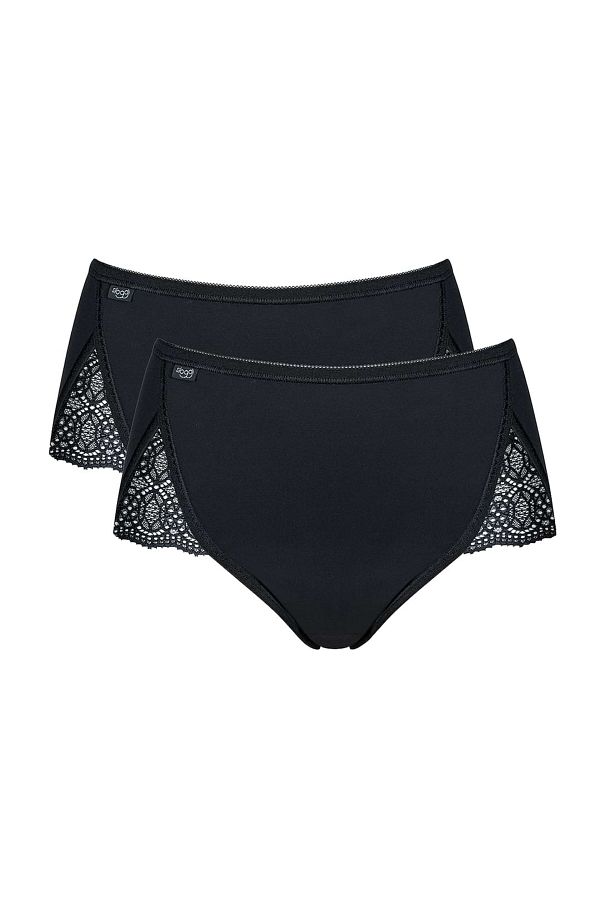 SLOGGI-Damen Slip - Maxi, Pure Sense Luxe, 2er-Pack, einfarbig 1