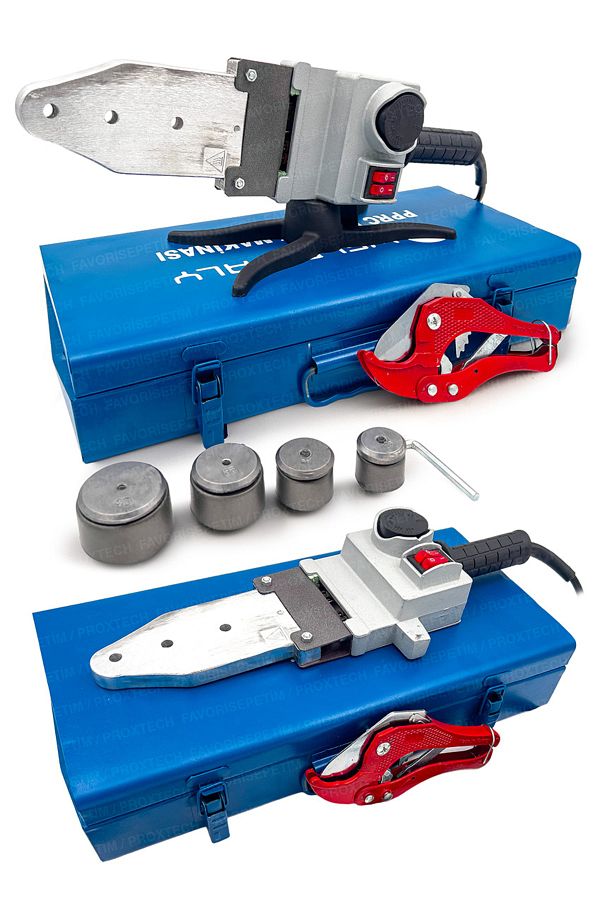 PROXTECH-Professional Double Residence Heat Adjustable Pprc Plastic Pipe Welding Machine Set with Teflon Scissors in Bag 1