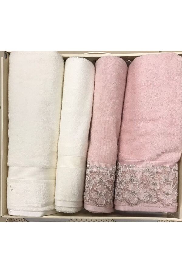 Özdilek Bougainville Best Set Turkish Bath Set Cream Powder