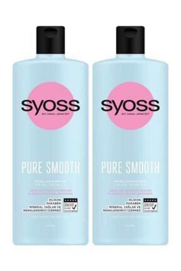 Syoss-Pure Smooth Micellar Shampoo 500ml x 2 Pack 1