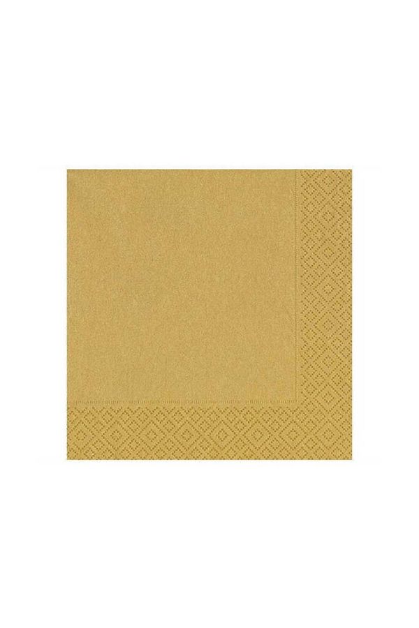 ELGALA-Napkin Gold Color Paper Napkin 16 Pieces 1