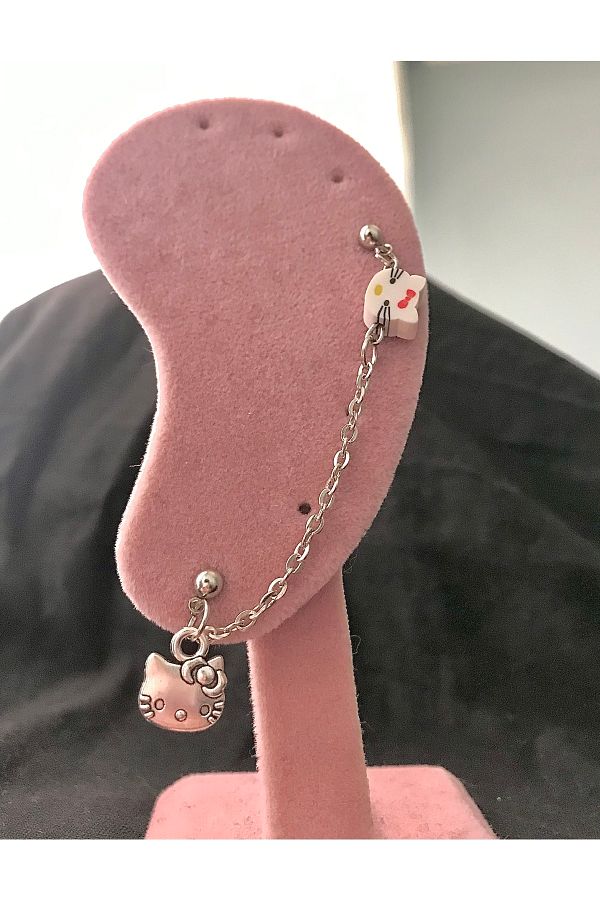 Hello kitty cartilage store earring