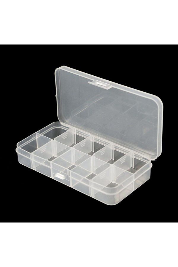 uniquehobby-Cutie mică de mărgele cu 10 compartimente 13,5x7x2,2 Organizator din plastic 1