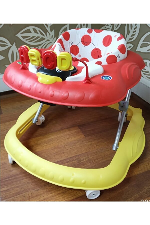 Baby Koltuklu Boby Müzikli Oyuncaklı Yürüteç Bebek Yürüteci TR Sarı