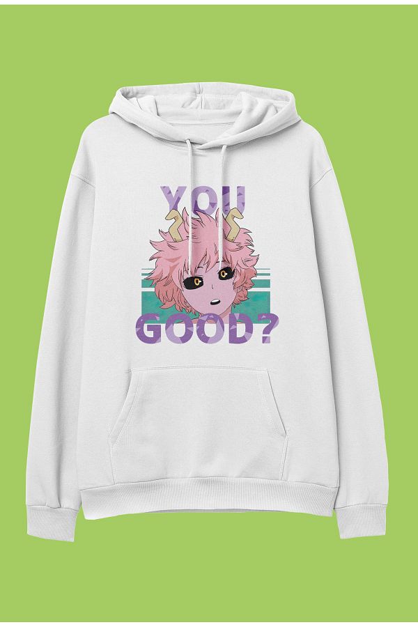 Akihabara Oversize My Hero Academia Mina Ashido Anime Character Printed Hooded Sweatshirt Hoodie Trendyol
