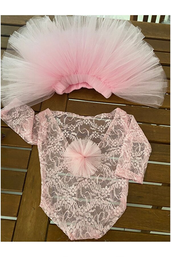 tullestore Yeni Doğan Bebek Tütü Etek,2 Li Set, Bebek Zıbın Bebek Fotoğraf,sahne Çekimi Dantel Zıbın,fotoğraf