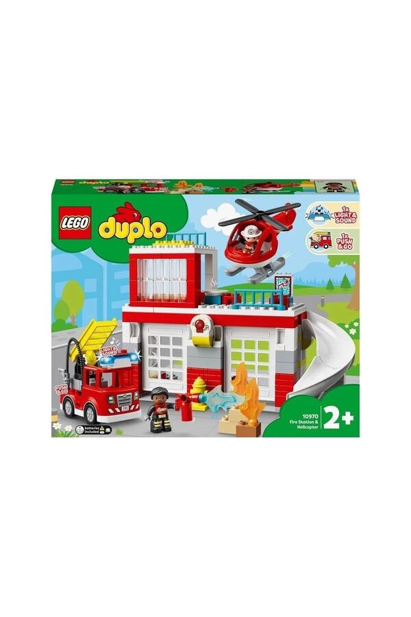 LEGO 10970 Duplo Itfaiye Merkezi Ve Helikopter, 117 Parça +2 Yaş