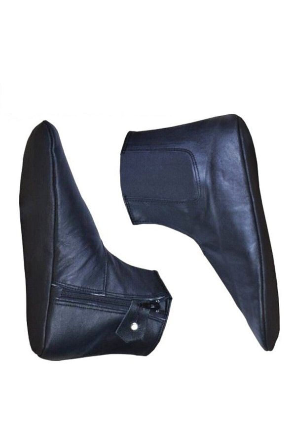 Aytaç-Calfskin Elastic and Zippered Socks 1