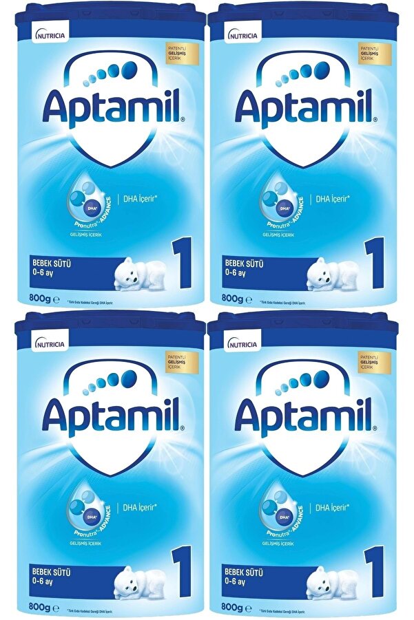 Aptamil Nutrıcıa 800gr Bebek Sütü No:1 (0-6 Ay) Doğumdan Itibaren (4 Lü Set)