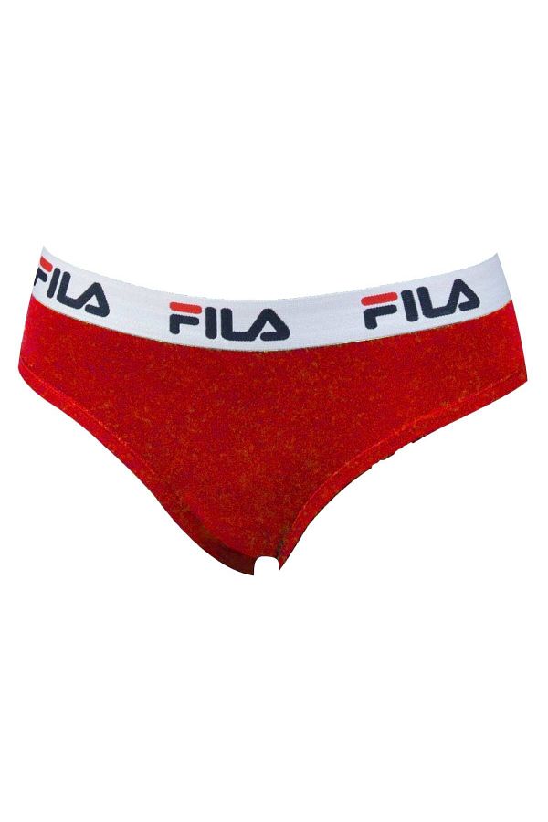 FILA-Damen Slip - Regular Waist, Slip mit breitem Logo-Bund, Baumwolle, einfarbig 1