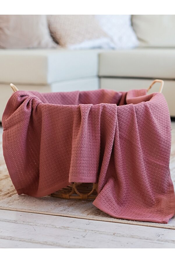 Caline Baby Pamuk Bebek Pikesi 115x100cm - Gül Kurusu