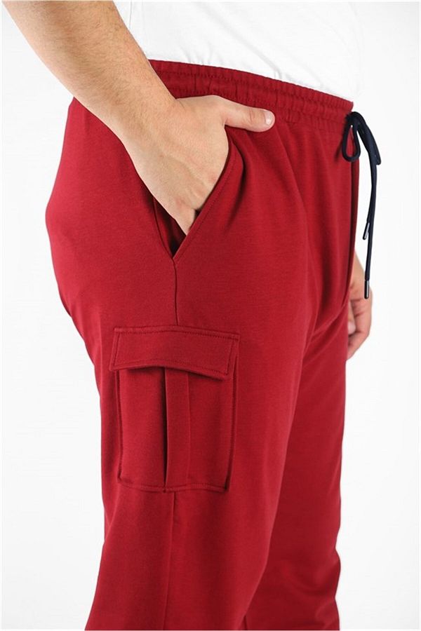 Starbattal-Ανδρικό ίσιο φούτερ Commando Plus Size 22520 Claret Red 1