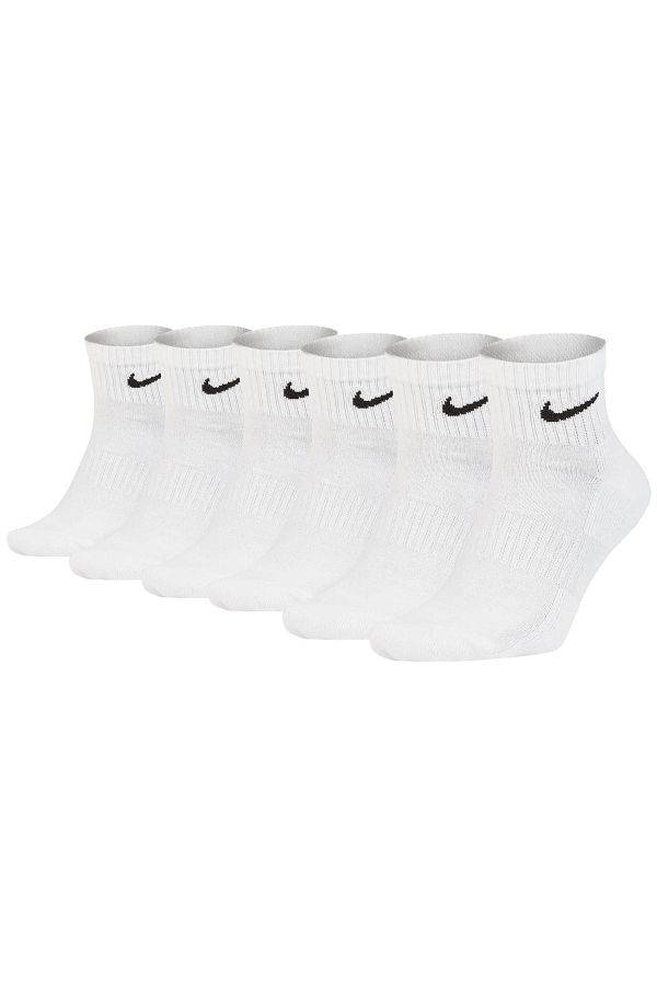 Nike-Unisex 6er Pack Sportsocken - Everyday, Cotton Cushioned Ankle, einfarbig 1