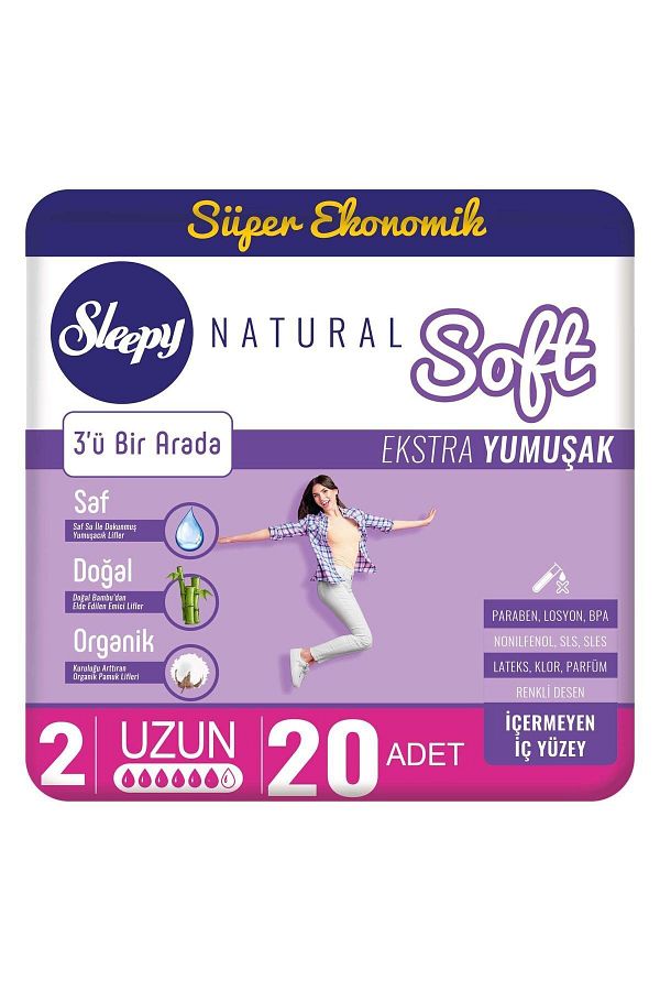 Sleepy-Natural Soft Extra Soft Long 20 Pads 1