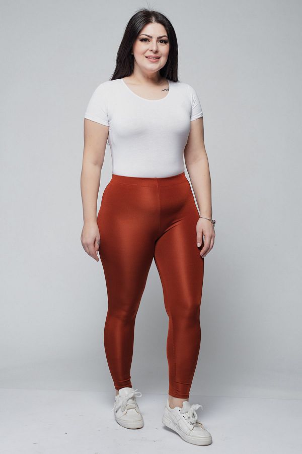 Ebsumu Brick Color Styling Disco Leggings Trendyol