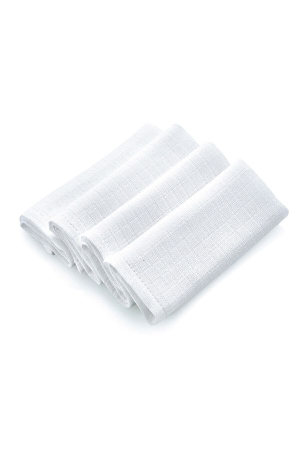Babyjem-Muslin Handkerchiefs 4 Pack White 1