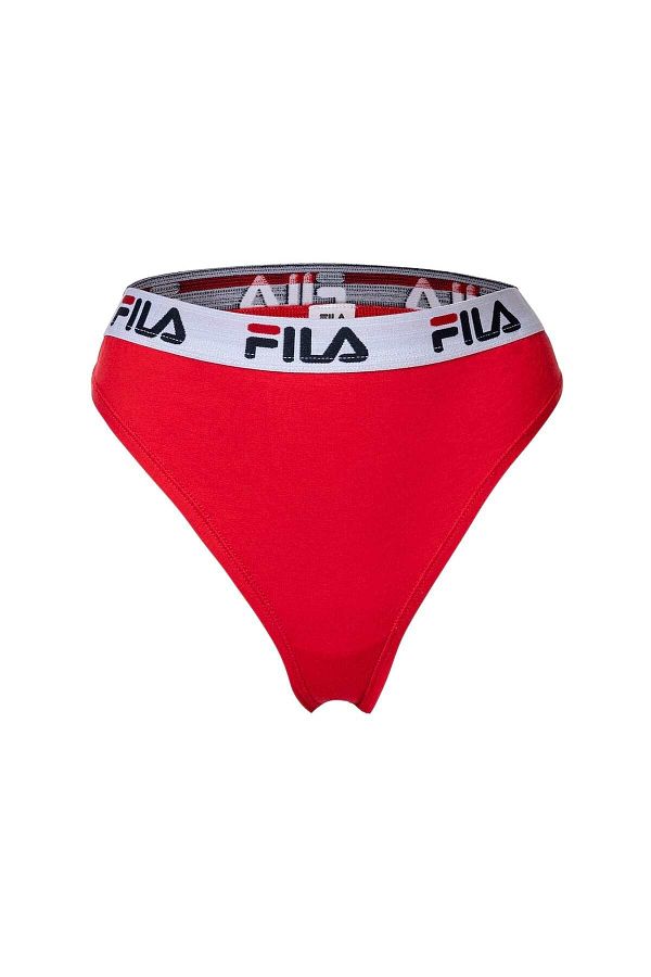 FILA-Damen String - Normal Bel, breiter Logo-Bund, Baumwolle, einfarbig 1
