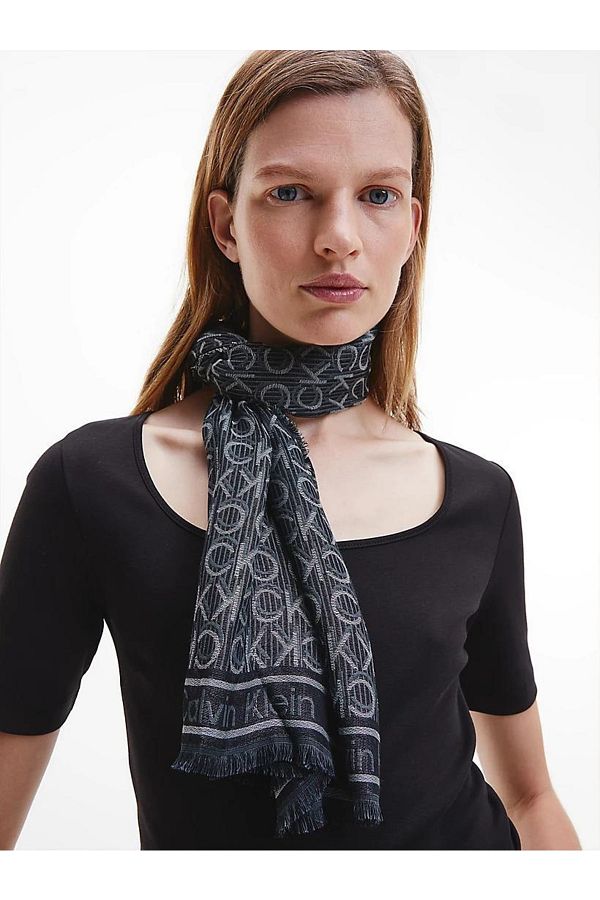 Calvin klein monogram scarf sales