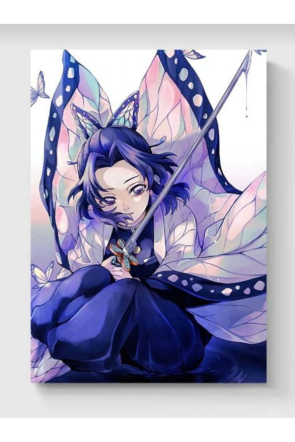 fırsatlar diyarı-Demon Slayer Shinobu Kocho Anime Manga Poster - High Hd Wall Poster 1