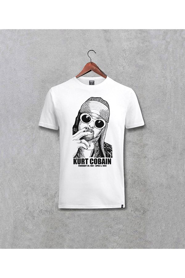 Kurt cobain white t shirt on sale
